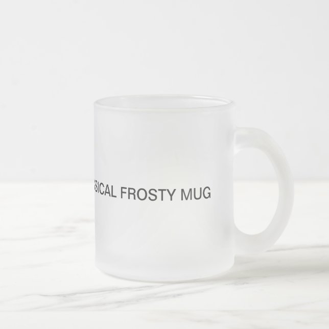 Caneca De Café Vidro Jateado Caneca de vidro gelado clássica (Direita)