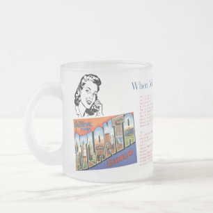 Caneca De Café Vidro Jateado Caneca de Vidro Jateado: Alice Chama Bob