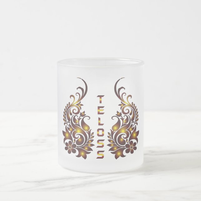 Caneca De Café Vidro Jateado Caneca de Vidro Teloss (Centro)