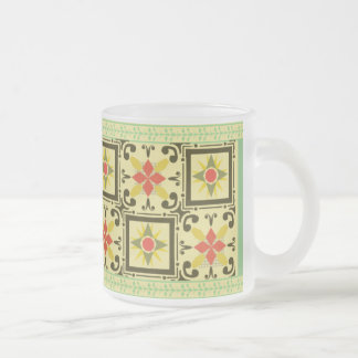 Caneca De Café Vidro Jateado Caneca de vidro - verde 04