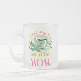 Caneca De Café Vidro Jateado caneca, dia-mãe