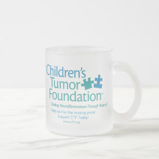 Caneca De Café Vidro Jateado Caneca do vidro da fundação do tumor das crianças