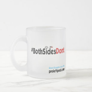 Caneca De Café Vidro Jateado Caneca do vidro de fosco - #BothSidesDont
