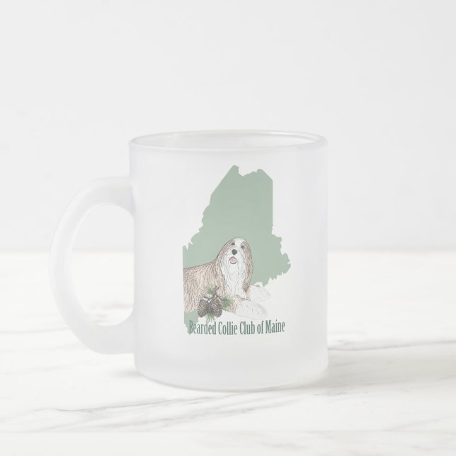 Caneca De Café Vidro Jateado Caneca do vidro de fosco de BCCME (Esquerda)