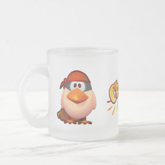 Caneca De Café Vidro Jateado Caneca do vidro de fosco de Nina do La