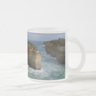 Caneca De Café Vidro Jateado Caneca do vidro de fosco do desfiladeiro de Ard do