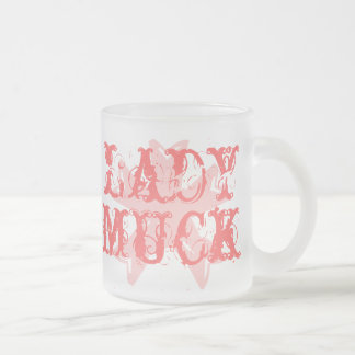Caneca De Café Vidro Jateado caneca do vidro de fosco do estrume da senhora