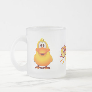 Caneca De Café Vidro Jateado Caneca do vidro de fosco do pato