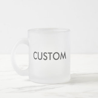 Caneca De Café Vidro Jateado Caneca feita sob encomenda do vidro de fosco 10oz