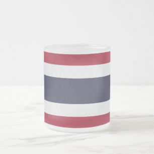 Caneca De Café Vidro Jateado Caneca pequena de vidro fosco com a bandeira da Ta
