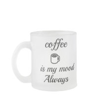 Caneca Sempre Meu Humor É Café | Café Minimalista 