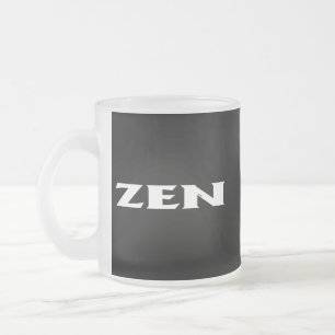 Caneca De Café Vidro Jateado Caneta branca de fosco preto
