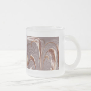 Caneca De Café Vidro Jateado Cápsula de Abstrato de vidro - Couro