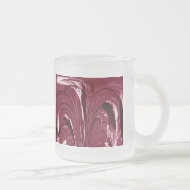 Caneca De Café Vidro Jateado Cápsula de Abstrato de vidro - Marrom (Direita)