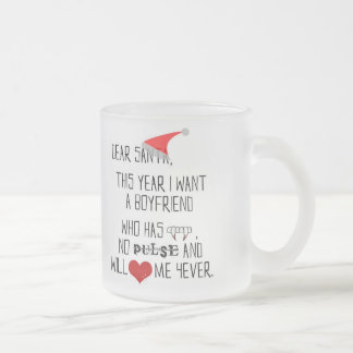 Caneca De Café Vidro Jateado Caro Papai noel… - caneca do vidro de fosco