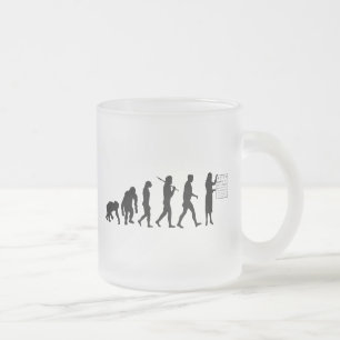 Caneca De Café Vidro Jateado Carta de olho óptica do doutor de olho evolução