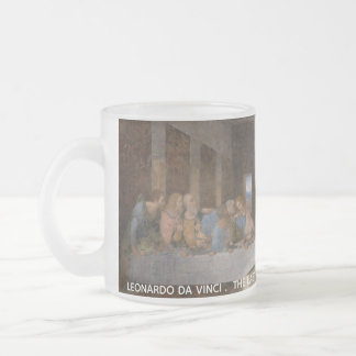 Caneca De Café Vidro Jateado Cartão-postal do último Prêmio Leonardo Da Vinci