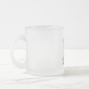 Caneca De Café Vidro Jateado Casa é onde a mãe está... Doce Dia das Mães Sensív