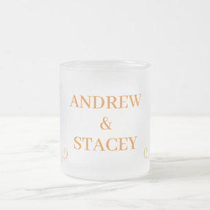 Caneca De Café Vidro Jateado Casamento outono Andrew & Stacey Coffee Mug