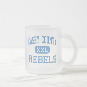 Caneca De Café Vidro Jateado Casey County - rebeldes - alto - liberdade