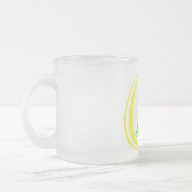 Caneca De Café Vidro Jateado Caso Atingido (Esquerda)