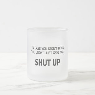 Caneca De Café Vidro Jateado Caso Você Não Tenha Ouvido