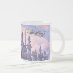 Caneca De Café Vidro Jateado Castelo de Unicorn