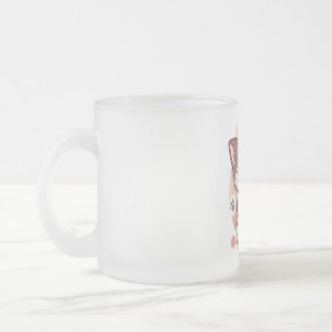 Caneca De Café Vidro Jateado Cat Boba Tea Bubble Tea Anime Kawaii Neko para Gar