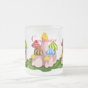 Caneca De Café Vidro Jateado Catedral Magia de Cogumelos Thunder_Cove