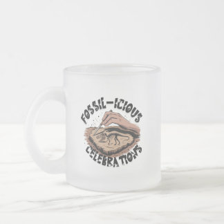 Caneca De Café Vidro Jateado Celebrações Fósseis