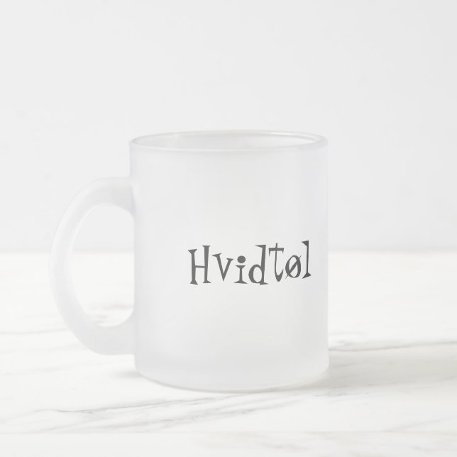 Caneca De Café Vidro Jateado Cerveja branca (Esquerda)