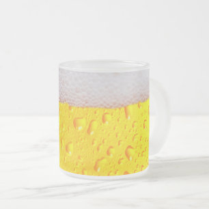 Caneca De Café Vidro Jateado Cerveja fosco e Suds Mug