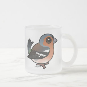 Caneca De Café Vidro Jateado Chaffinch