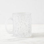 Caneca De Café Vidro Jateado Chanukah<br><div class="desc">Chanukah merece algo mais. Algo especial! Essa design apresenta uma estética bonita,  simplista,  minimalista com seu toque moderno e seu delicado talento. Celebrar Chanukah com a coordenação da decoração e dos acessórios. Faça deste ano um Chanukah para se lembrar!</div>