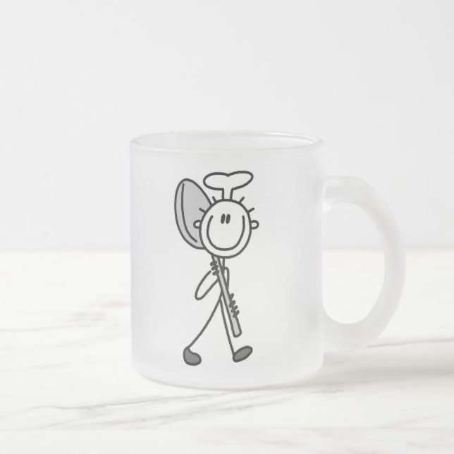 Caneca De Café Vidro Jateado Chef com Colher (Direita)