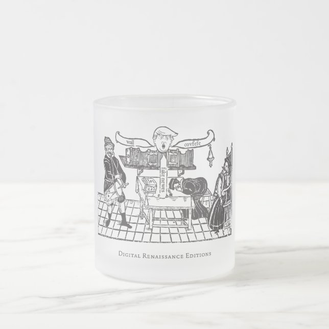 Caneca De Café Vidro Jateado Chefe do BRass (Centro)