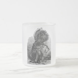 Caneca De Café Vidro Jateado Chefe Mug indiano