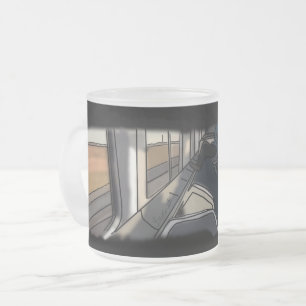 Caneca De Café Vidro Jateado Chicago, IL Amtrak mug