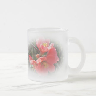 Caneca De Café Vidro Jateado Chifre - Chaenomeles especiosa