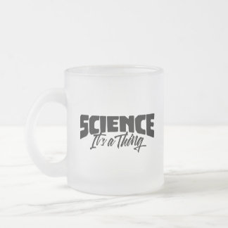Caneca De Café Vidro Jateado Ciência (é uma coisa)