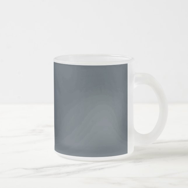 Caneca De Café Vidro Jateado Cinza Carvão (Direita)