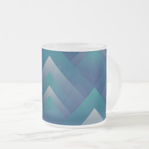 Caneca De Café Vidro Jateado cinza de marinho