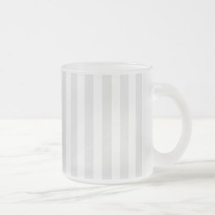 Caneca De Café Vidro Jateado cinzas leves e faixas brancas de doces