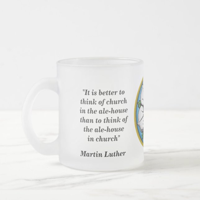 Caneca De Café Vidro Jateado Citação de Martin Luther Beer (Esquerda)