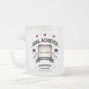 Caneca De Café Vidro Jateado Classe de 2025 Keepsasaame Mug