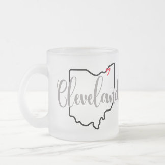 Caneca De Café Vidro Jateado Cleveland Ohio