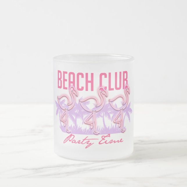 Caneca De Café Vidro Jateado clube de praia (Centro)