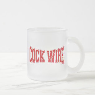 CANECA DE CAFÉ VIDRO JATEADO COCKWIRE