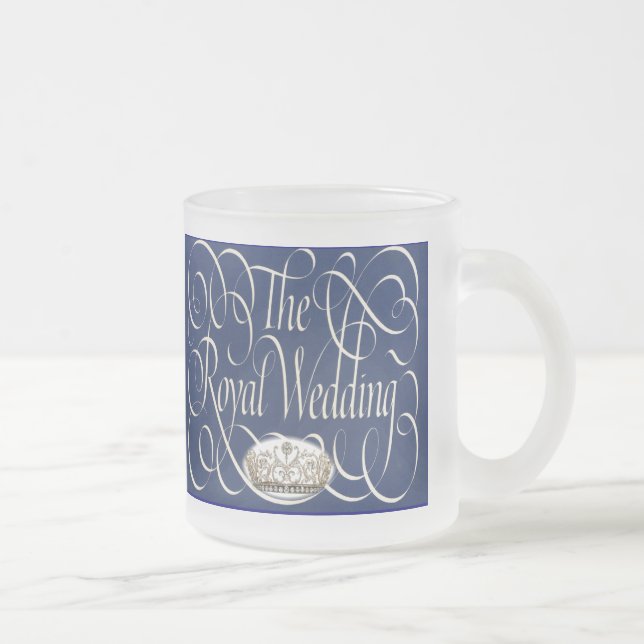 Caneca De Café Vidro Jateado Coleções reais do casamento de William e de Kate (Direita)