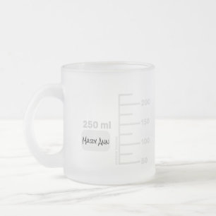 Caneca De Café Vidro Jateado Coletor de Laboratório de Ciência Personalizado 